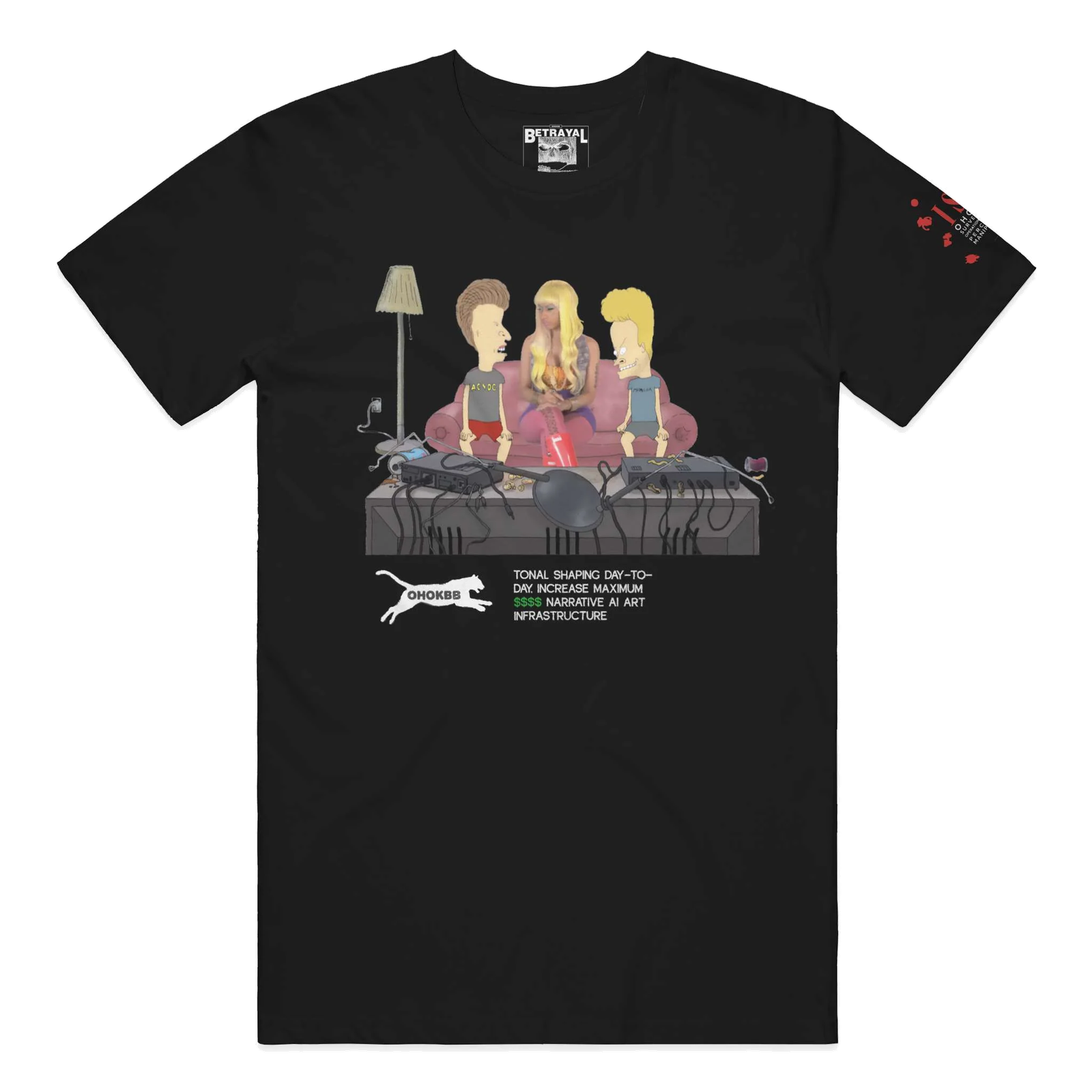 Minaj Trois black heavyweight T-shirt